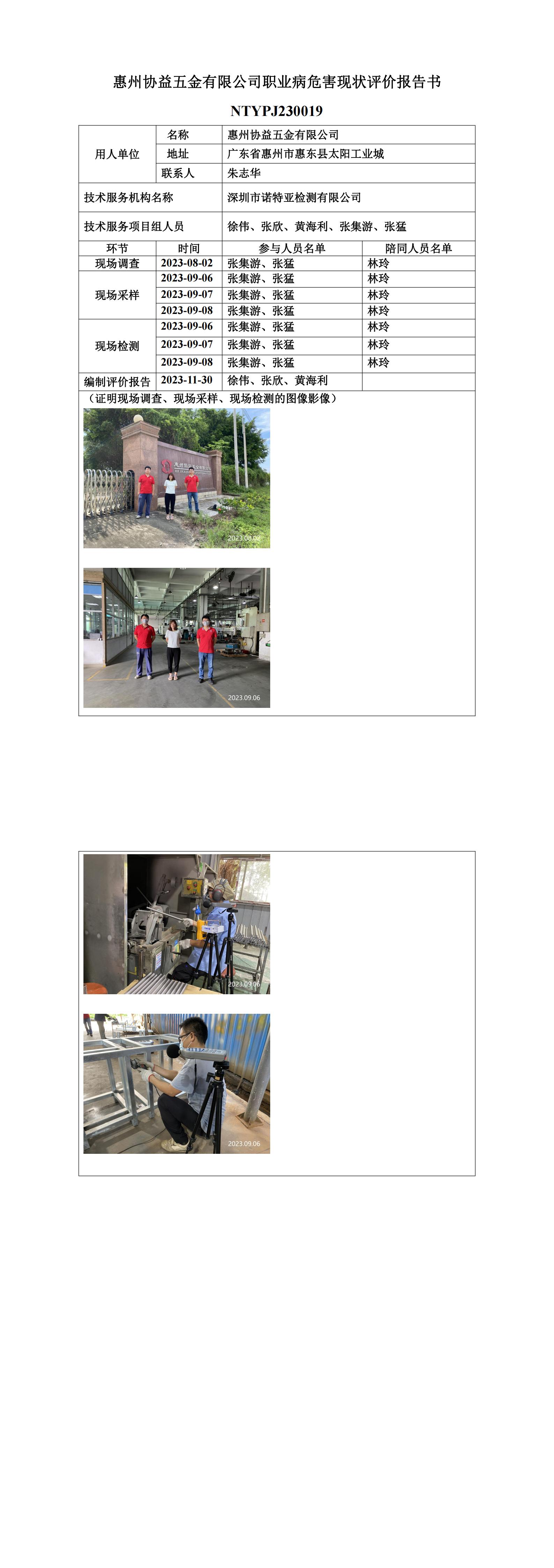 NTYPJ230019惠州协益五金有限公司
