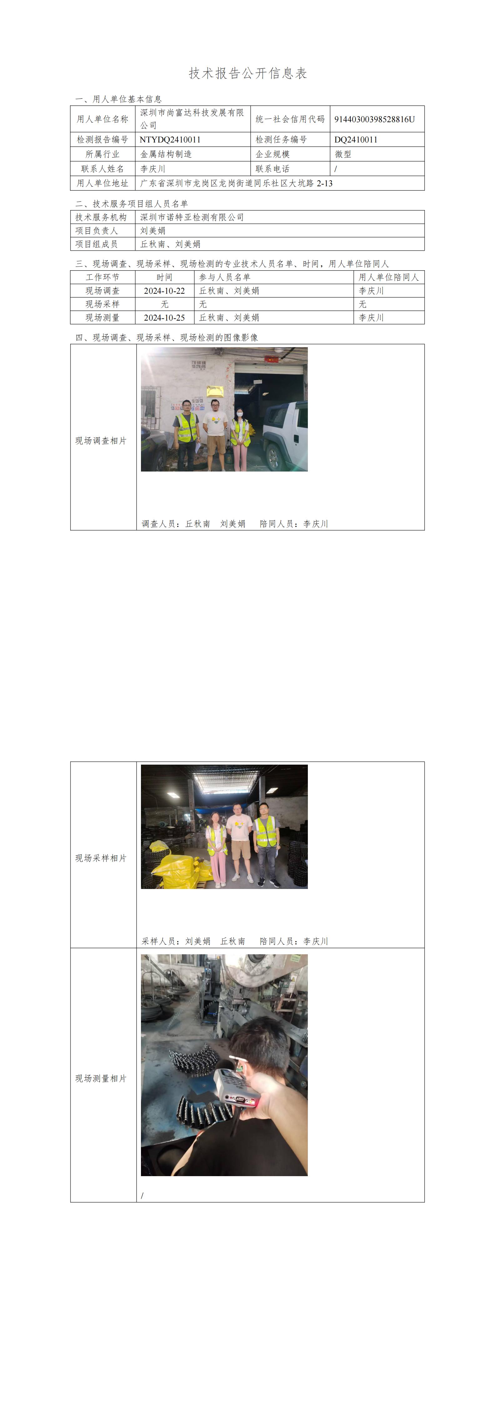 NTYDQ2410011  深圳市尚富达科技发展有限公司