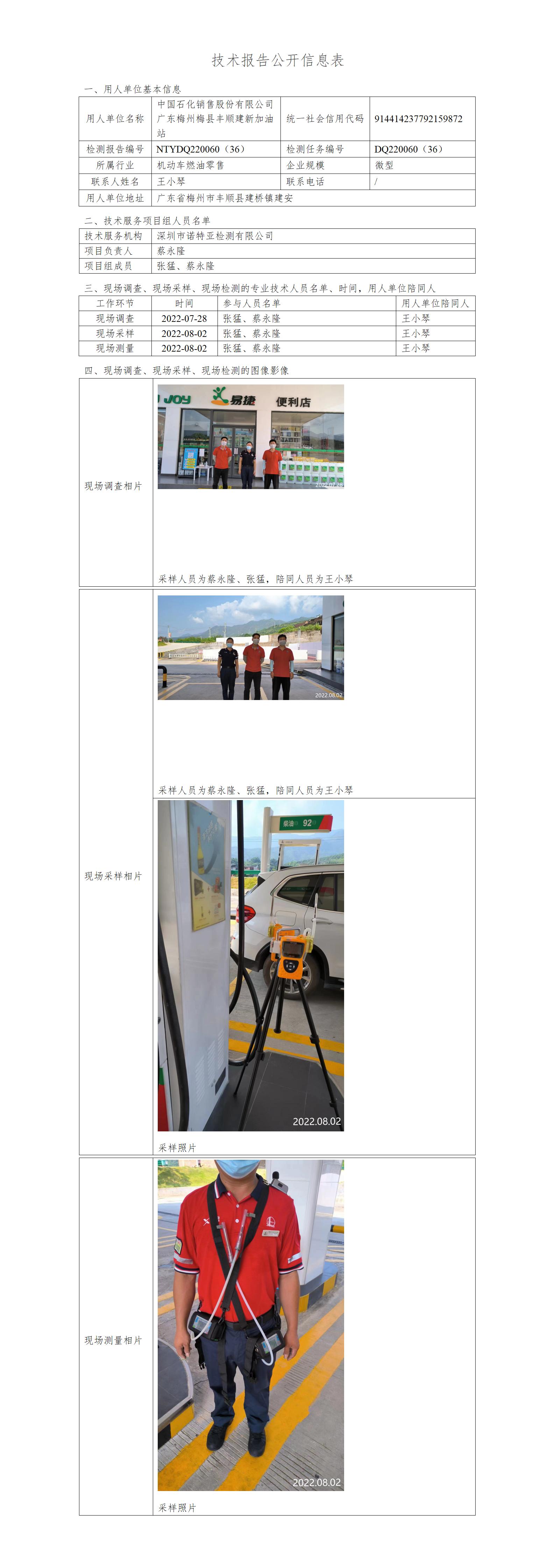 NTYDQ220060（36）-中国石化销售股份有限公司广东梅州丰顺建新加油站