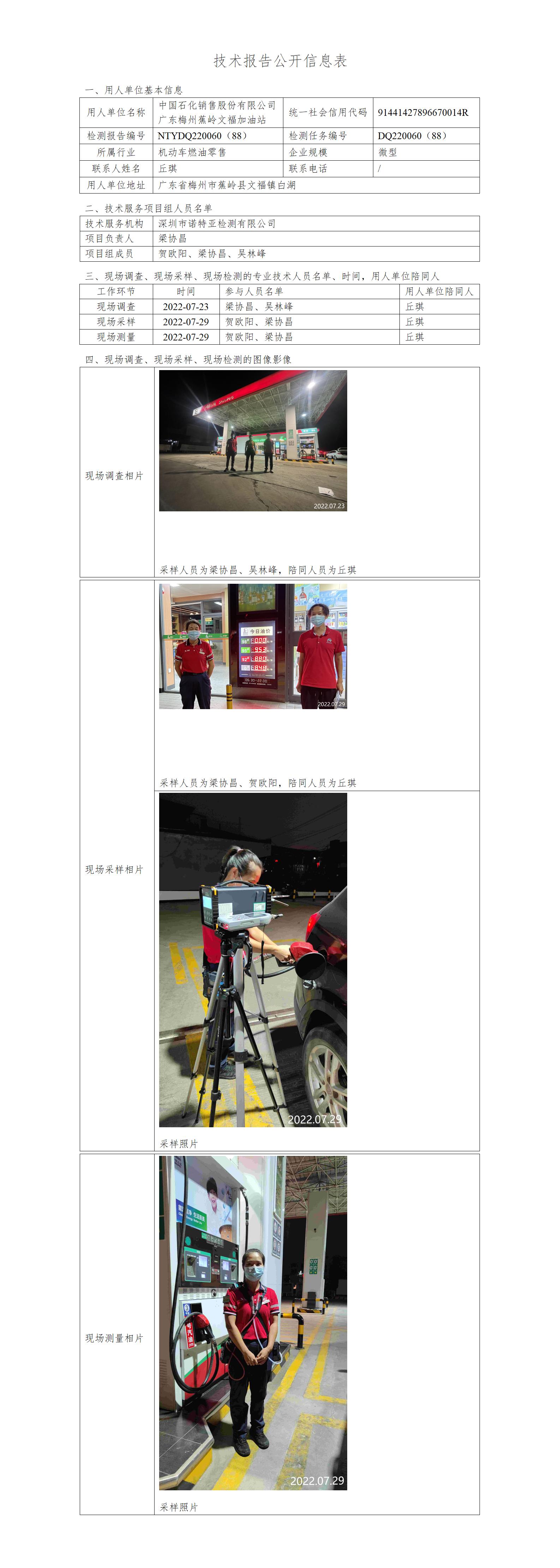 NTYDQ220060（88）-中国石化销售股份有限公司广东梅州蕉岭文福加油站