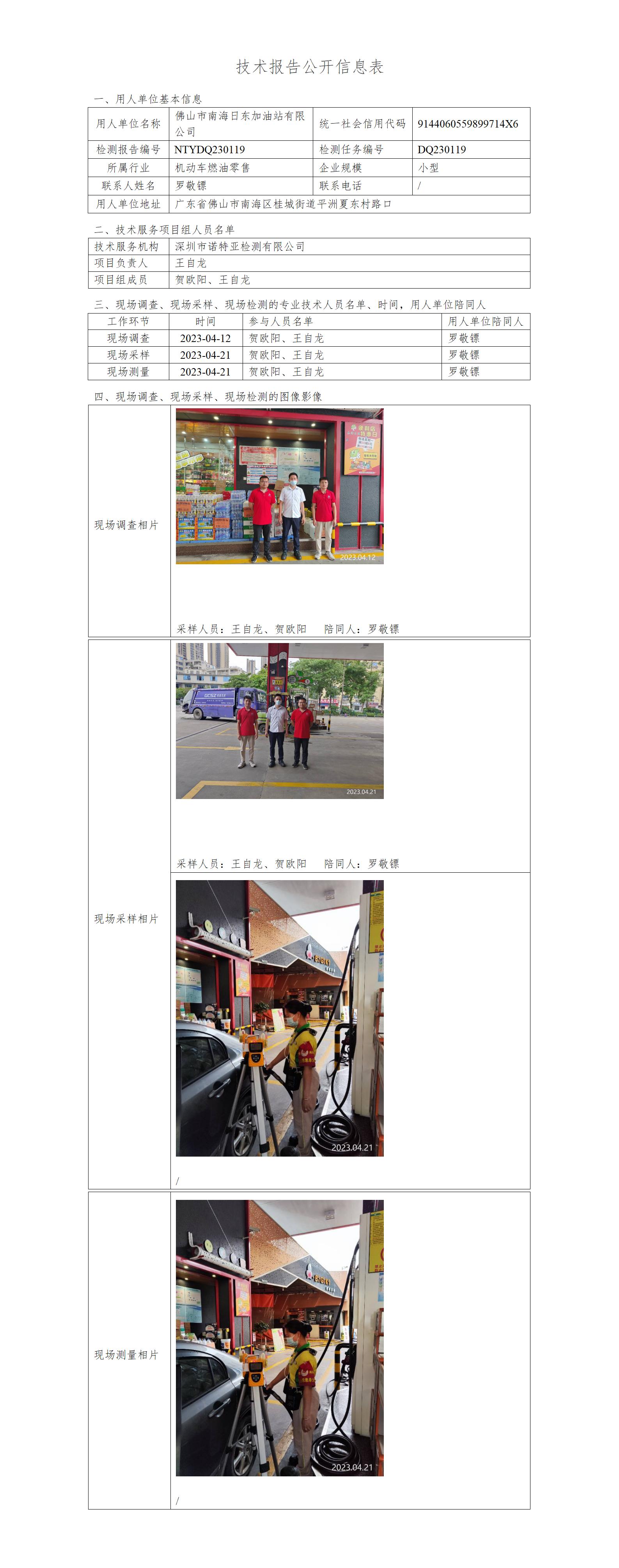 NTYDQ230119-佛山市南海日东加油站有限公司