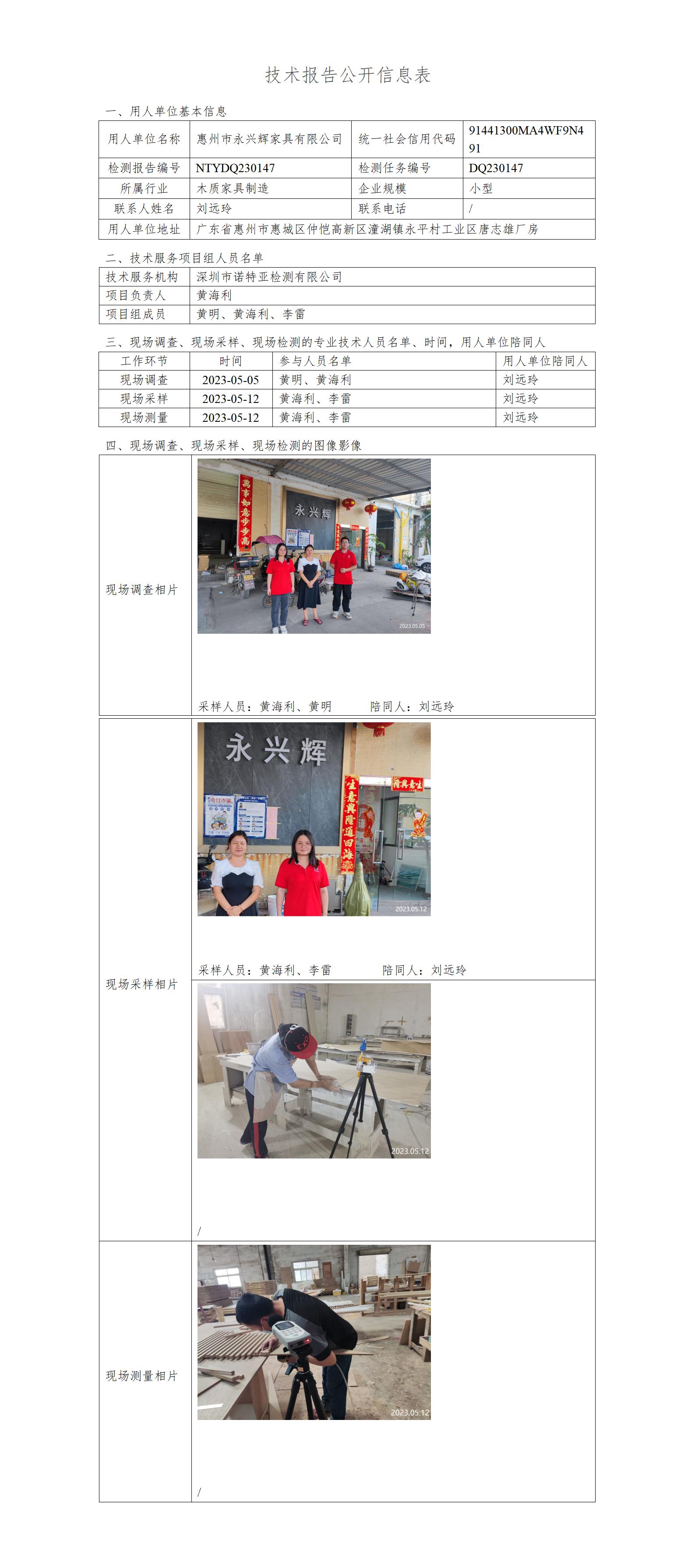 NTYDQ230147-惠州市永兴辉家具有限公司